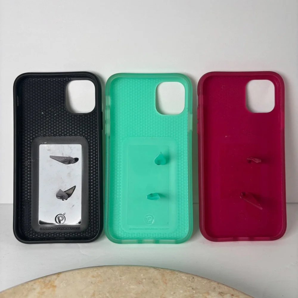 Loopy iPhone 11 ? Phone Case Bundle 3pk‎ Zebra Mint Leopard Sparkly Pink Loop